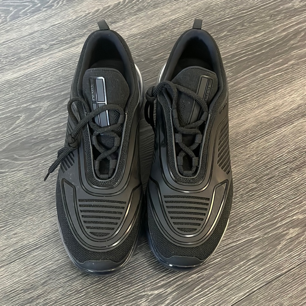 Worn once Prada rubber knit sneaker